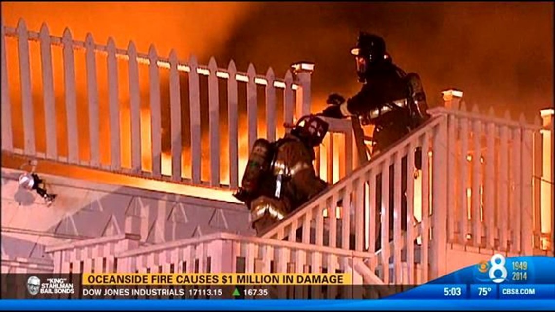 Oceanside fire causes $1 million in damage | cbs8.com