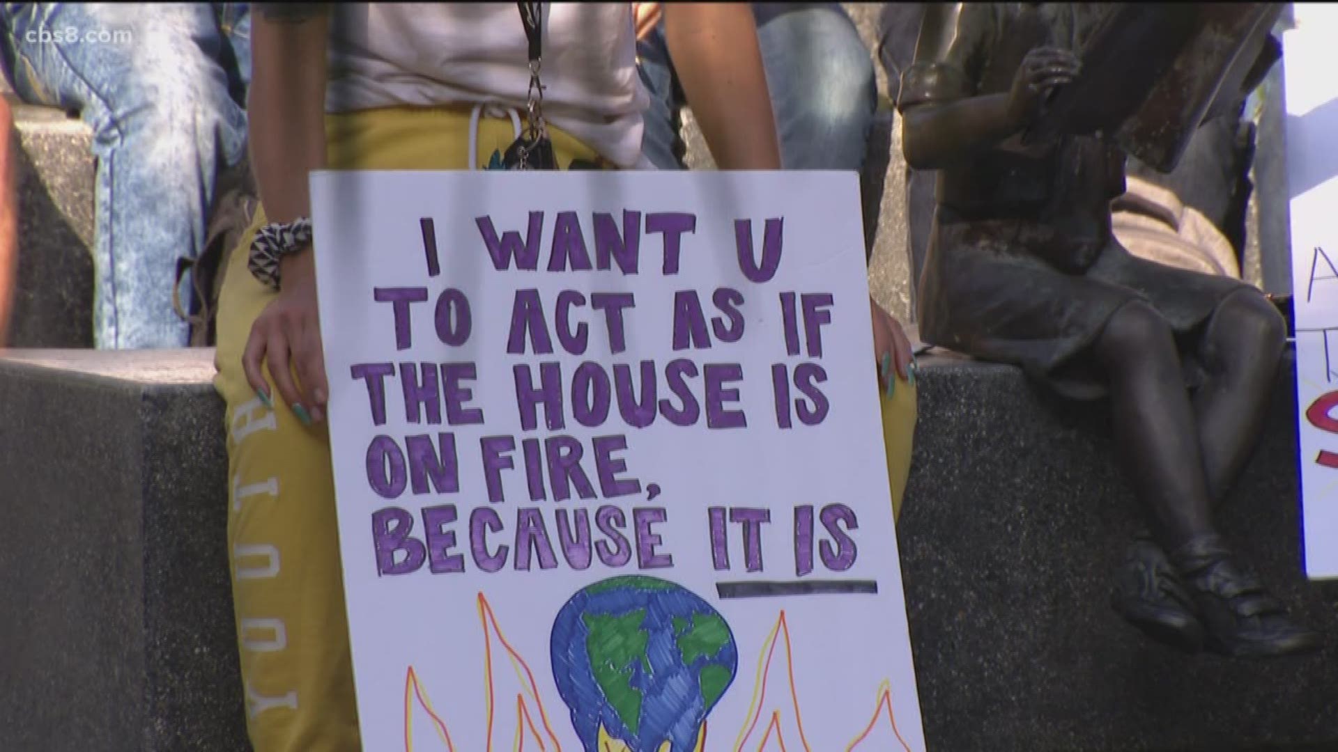 Students in Vista joined millions of other youths across the world during the Global Climate Strike demanding climate action.