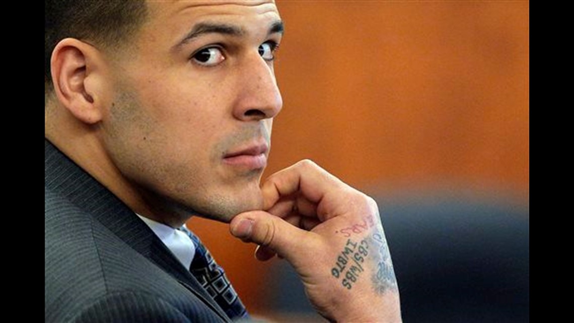 Aaron Hernandezs tattoos Why prosecutors suspect they could be evidence  of murder  The Mercury News