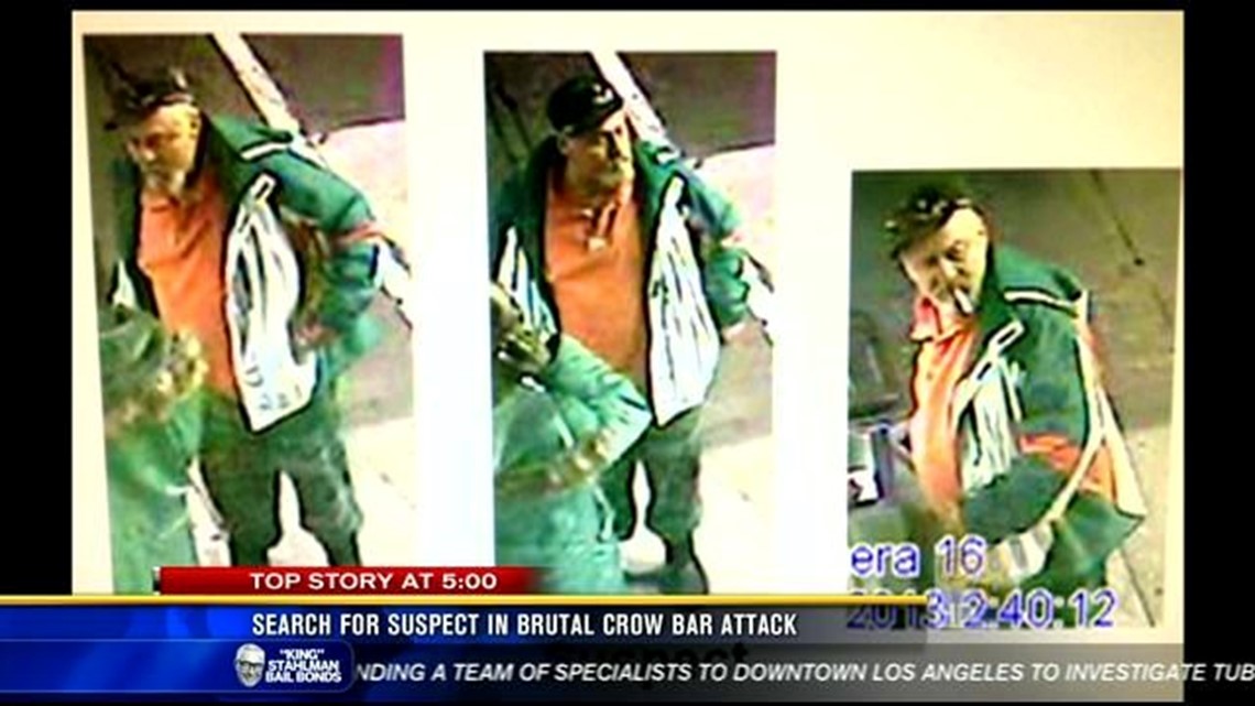 Search for suspect in brutal crowbar attack | cbs8.com
