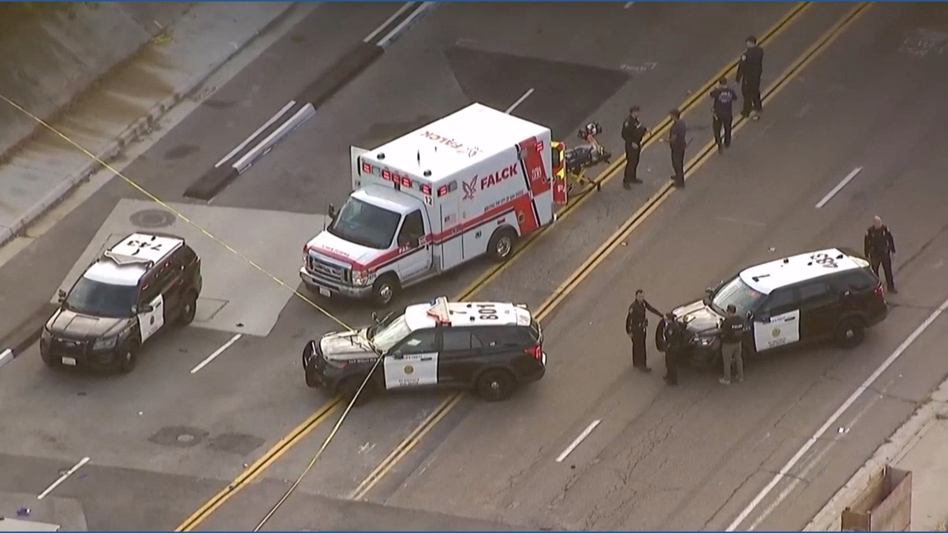 One person injured in police-involved shooting in Morena Friars Road is closed in both directions between Sea World Drive and Napa Street.