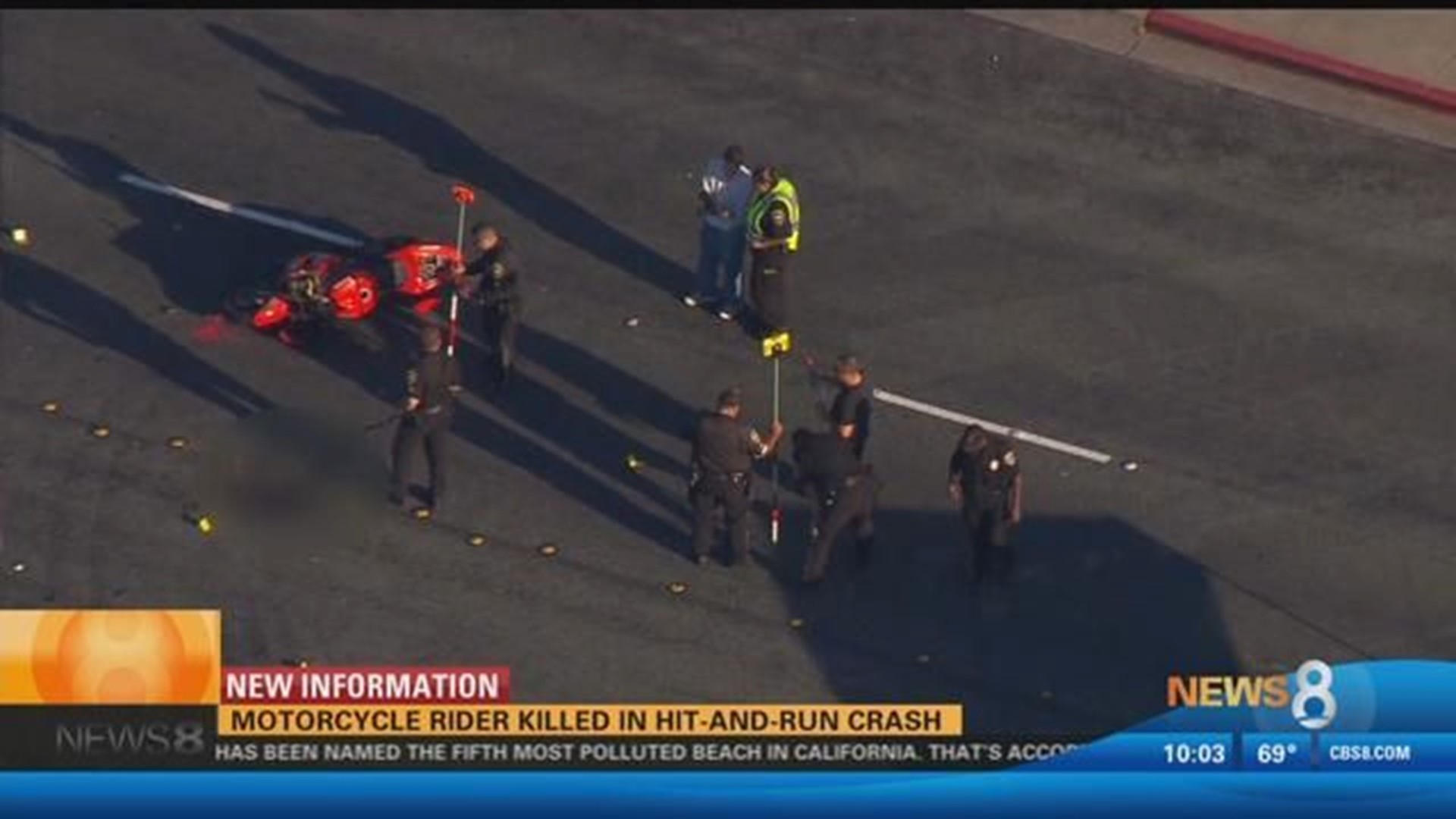 Motorcycle rider killed in hit and run crash in Chula Vista | cbs8.com