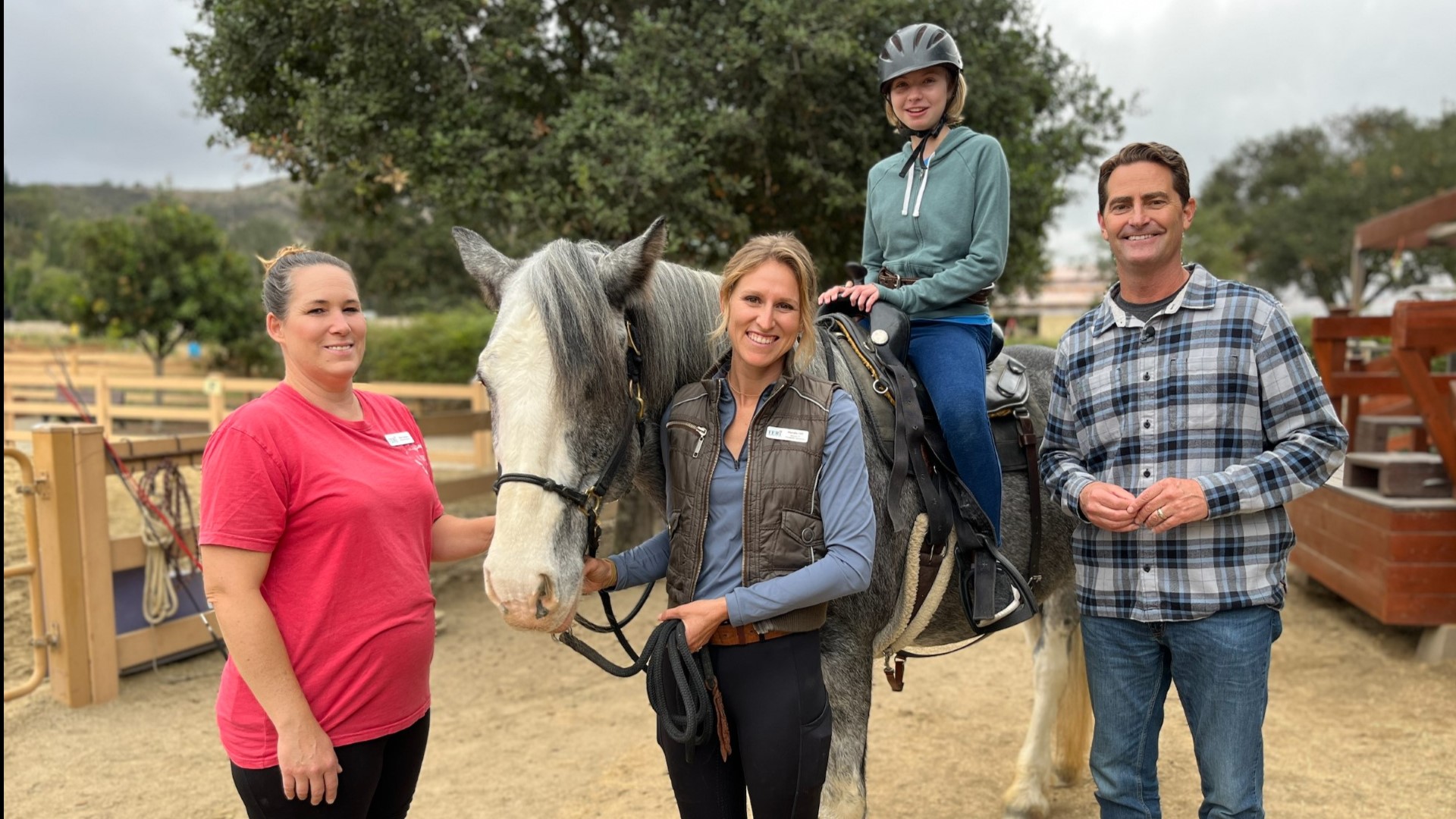 CBS 8 saddles up with the therapeutic equestrian program in San Marcos.