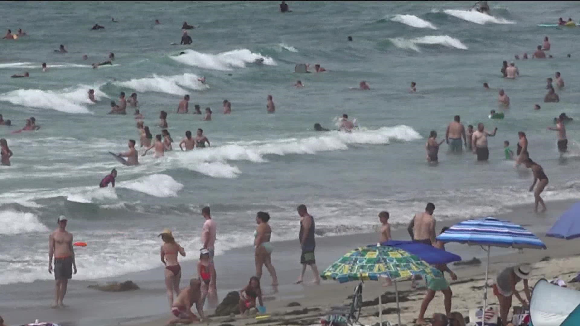 Between Labor Day and the scorching heat wave, San Diego beaches are hitting max capacity.