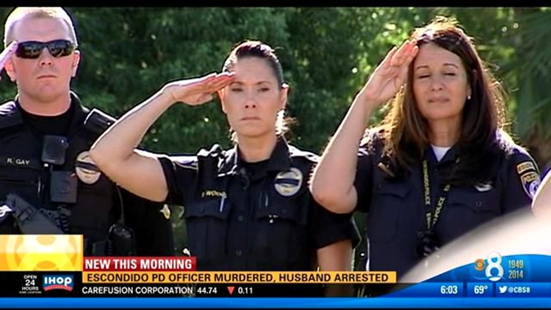 6AM UPDATE | Husband arrested in Escondido police officer's killing