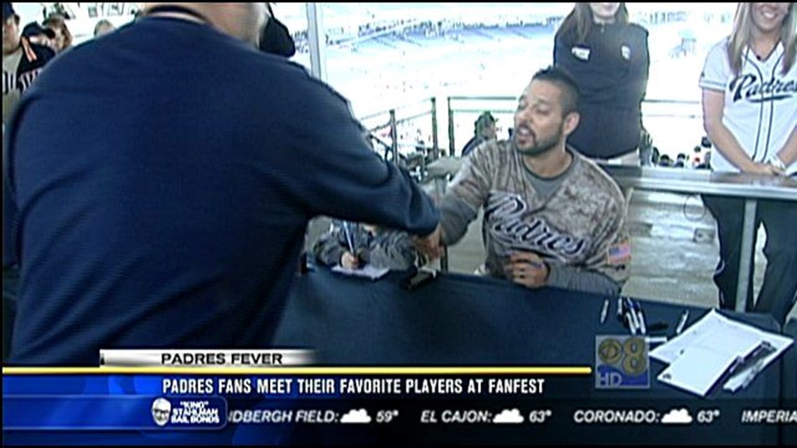 Padres FanFest is underway and these Padres fans are ready for