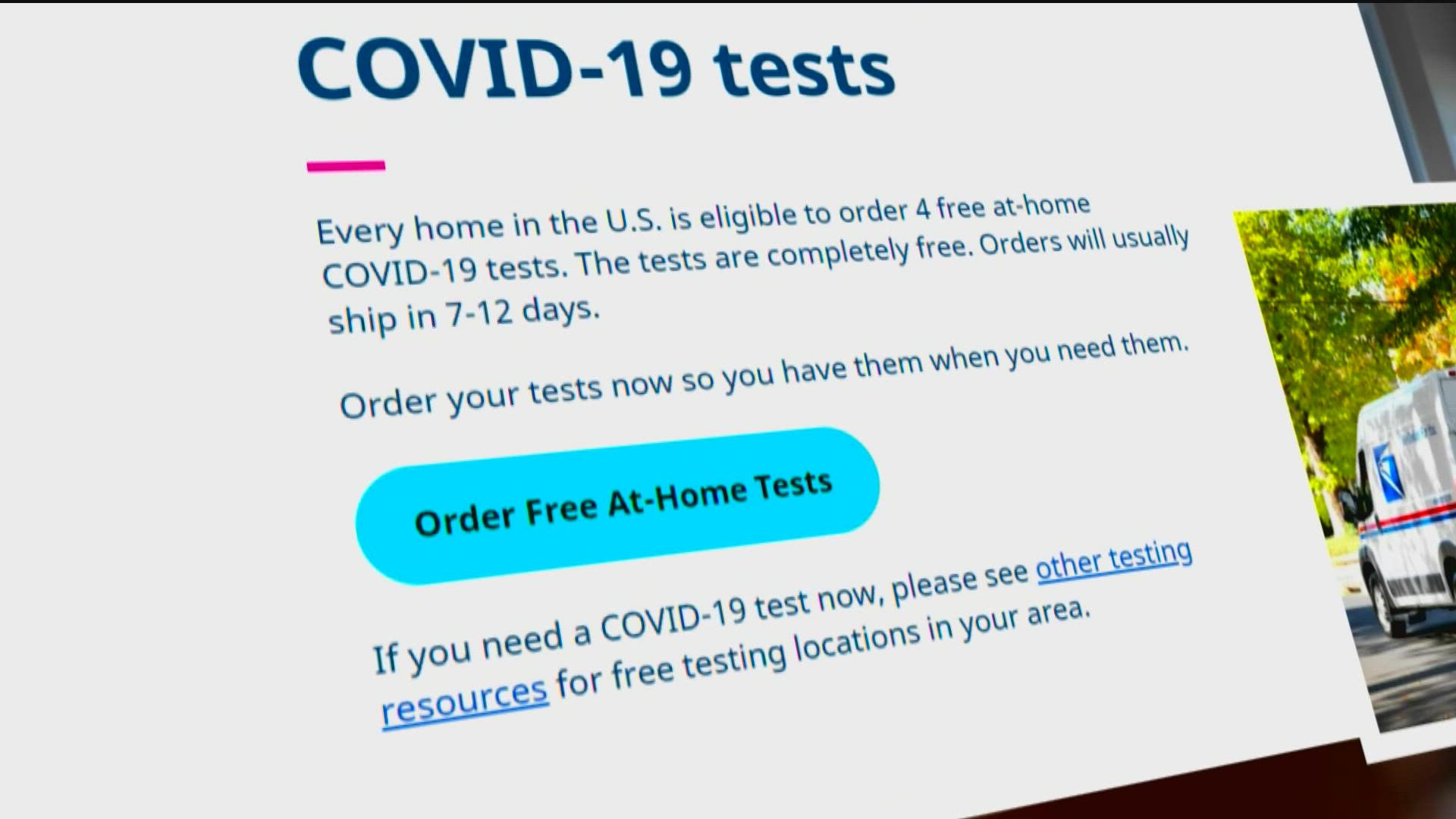 The White House assured that "we have tests for every residential address in the U.S.  Please check back tomorrow if you run into any unexpected issues."