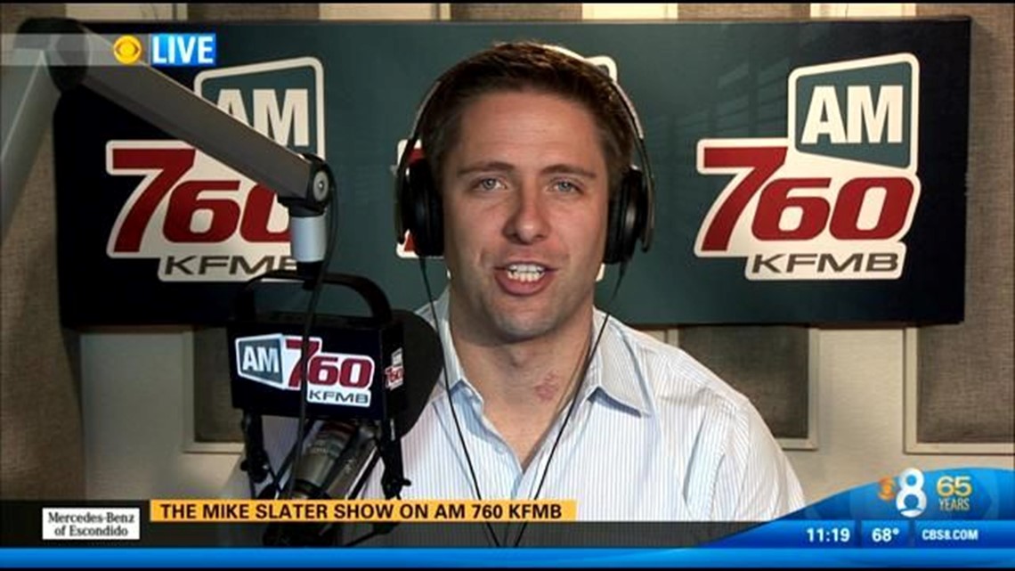 Mike Slater on CBS News 8 Radiothon
