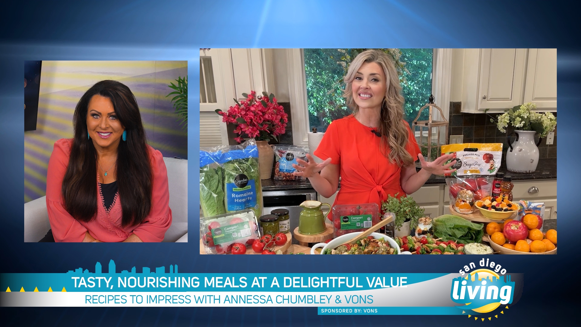 Registered Dietitian Annessa Chumbley joins our Laura Cavanaugh to share recipes to impress | Sponsored by Vons
