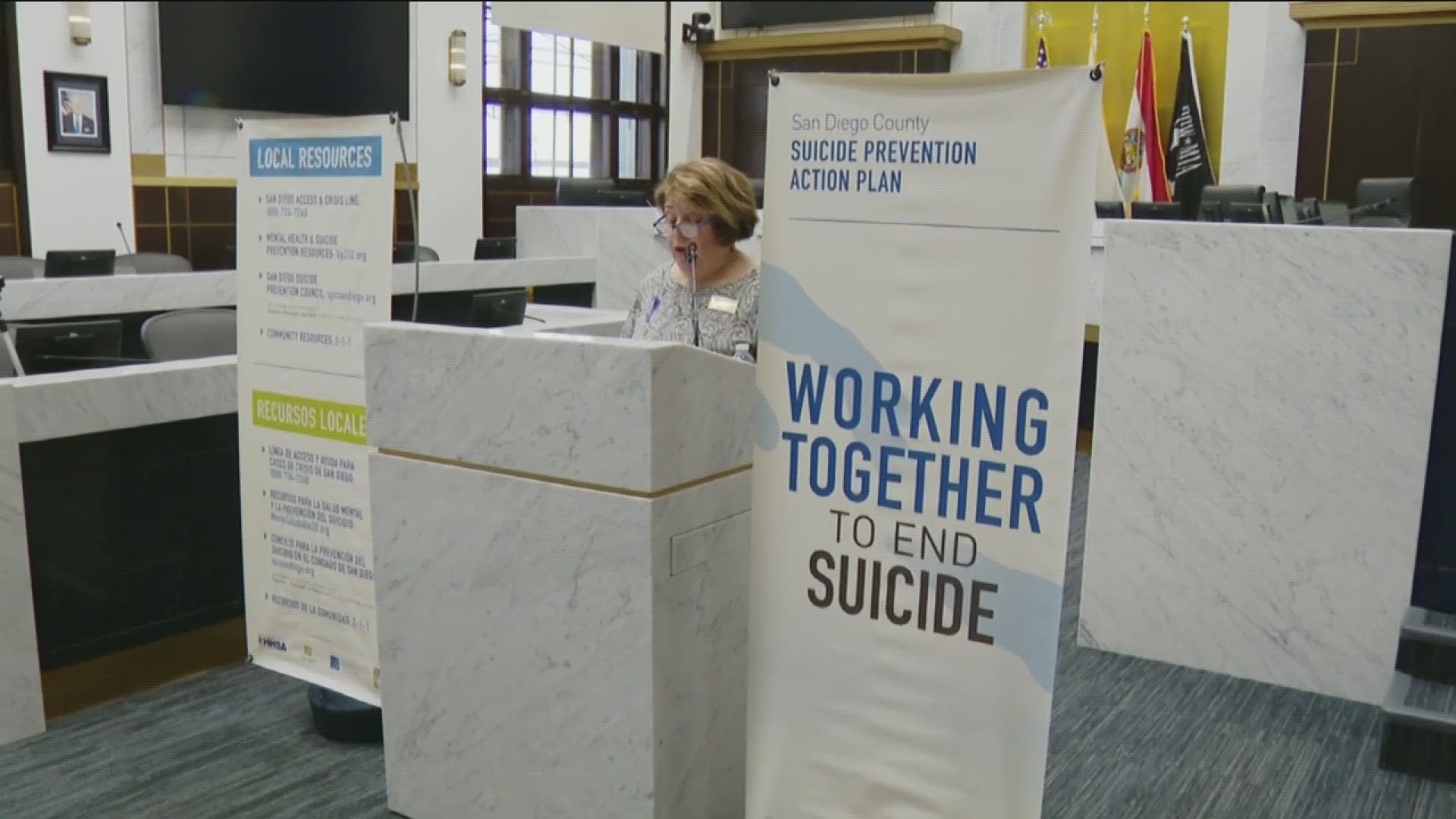 According to the report by San Diego County's Suicide Prevention Council, 360 people died by suicide in 2022.
