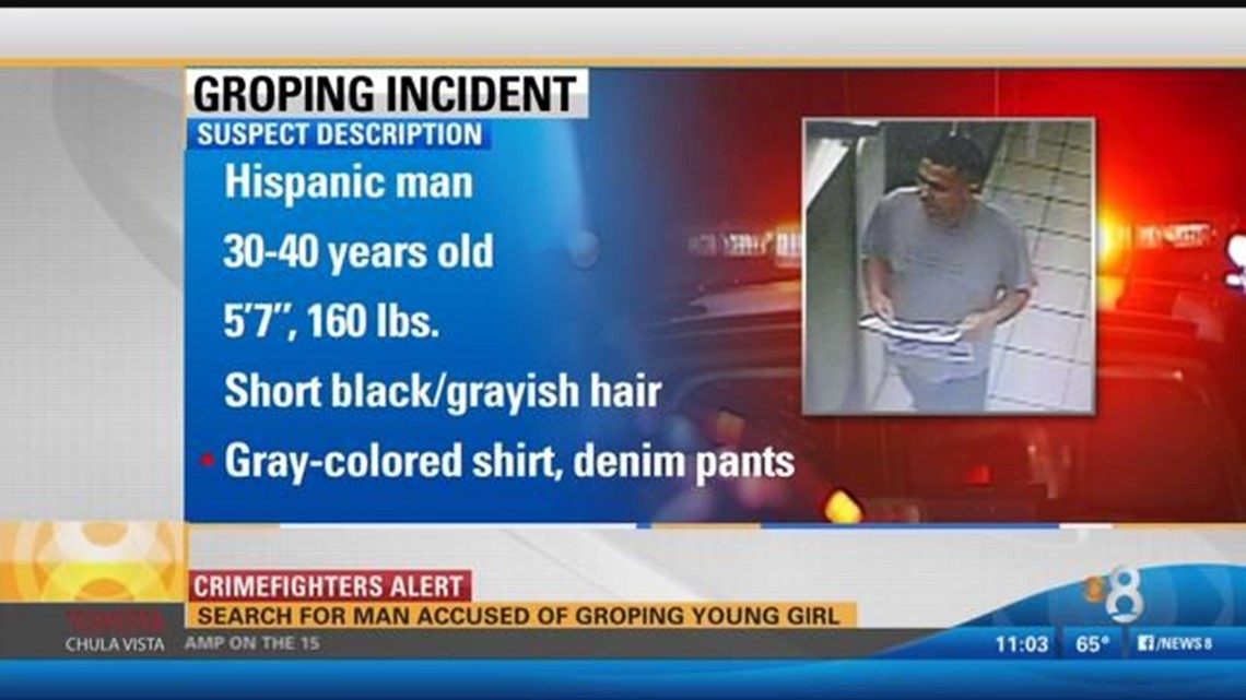 Police search for man accused of groping young girl | cbs8.com