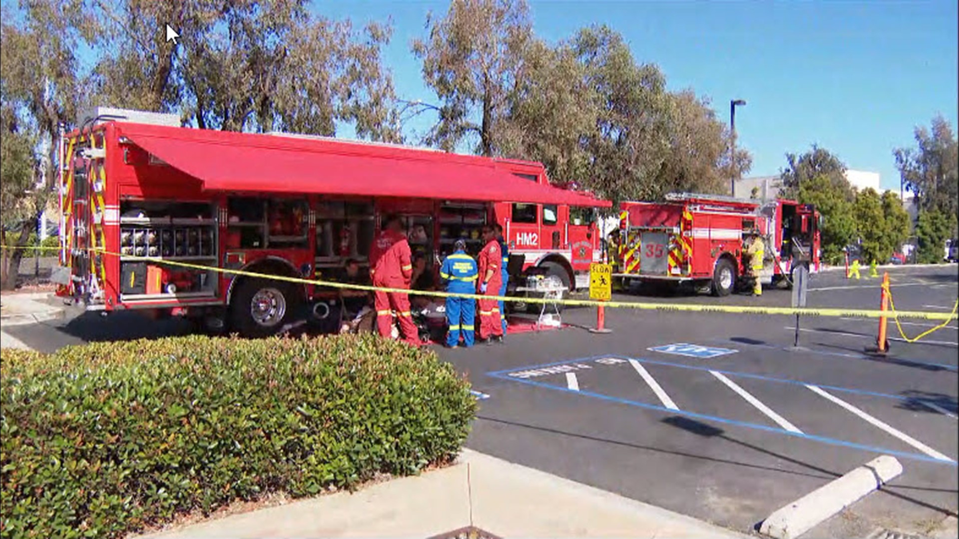 San Diego hazmat respond to chemical spill in University City