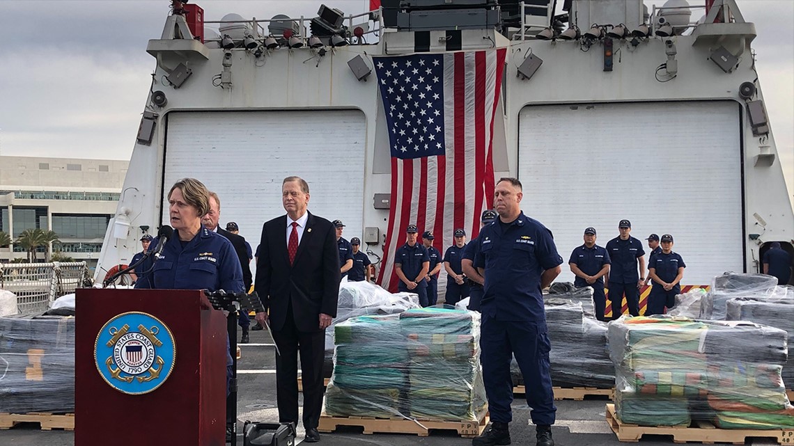 U.S. Coast Guard offloads 9 tons of cocaine seized in eastern Pacific ...