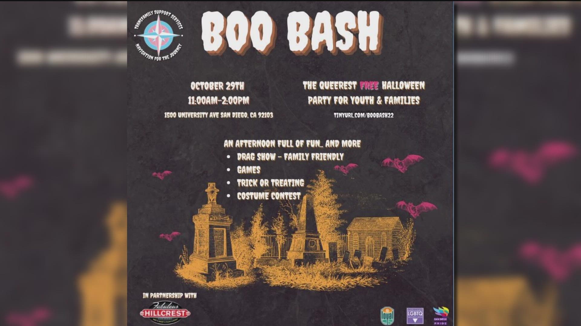 TransFamily Support Services forced to raise extra money to beef up security amid protests over its upcoming Boo Bash Halloween Event.