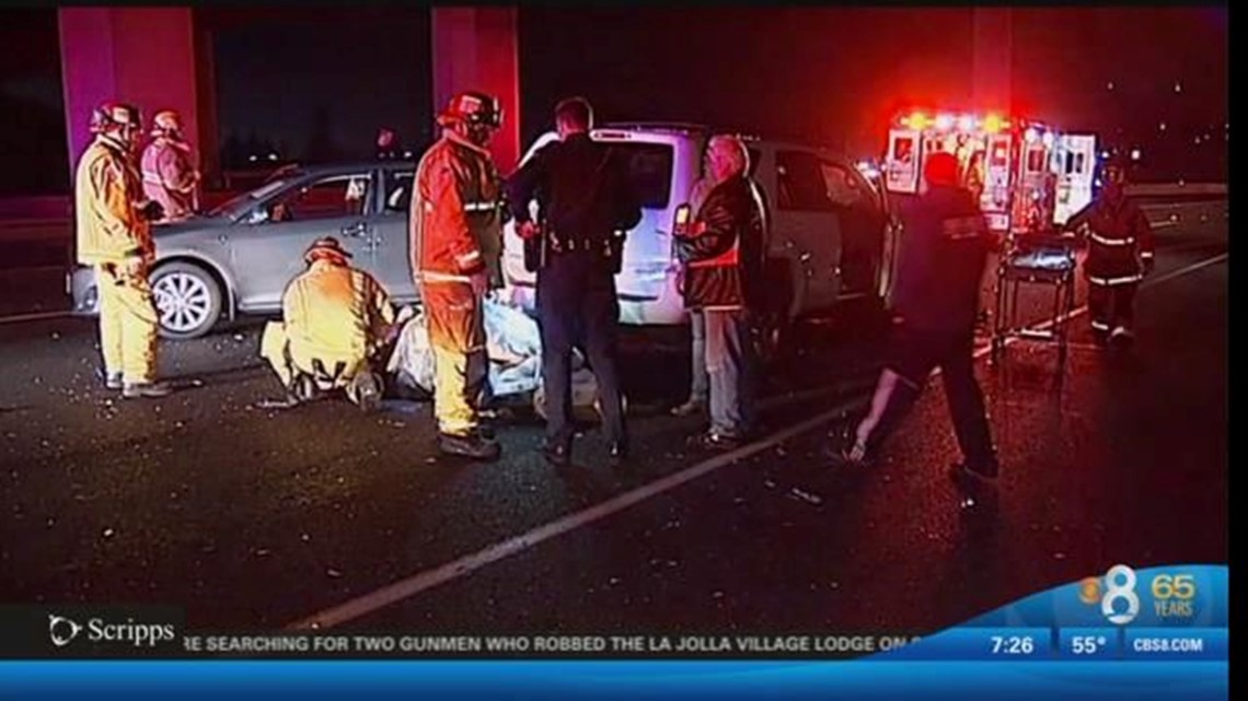 Mattress causes car crash in Escondido