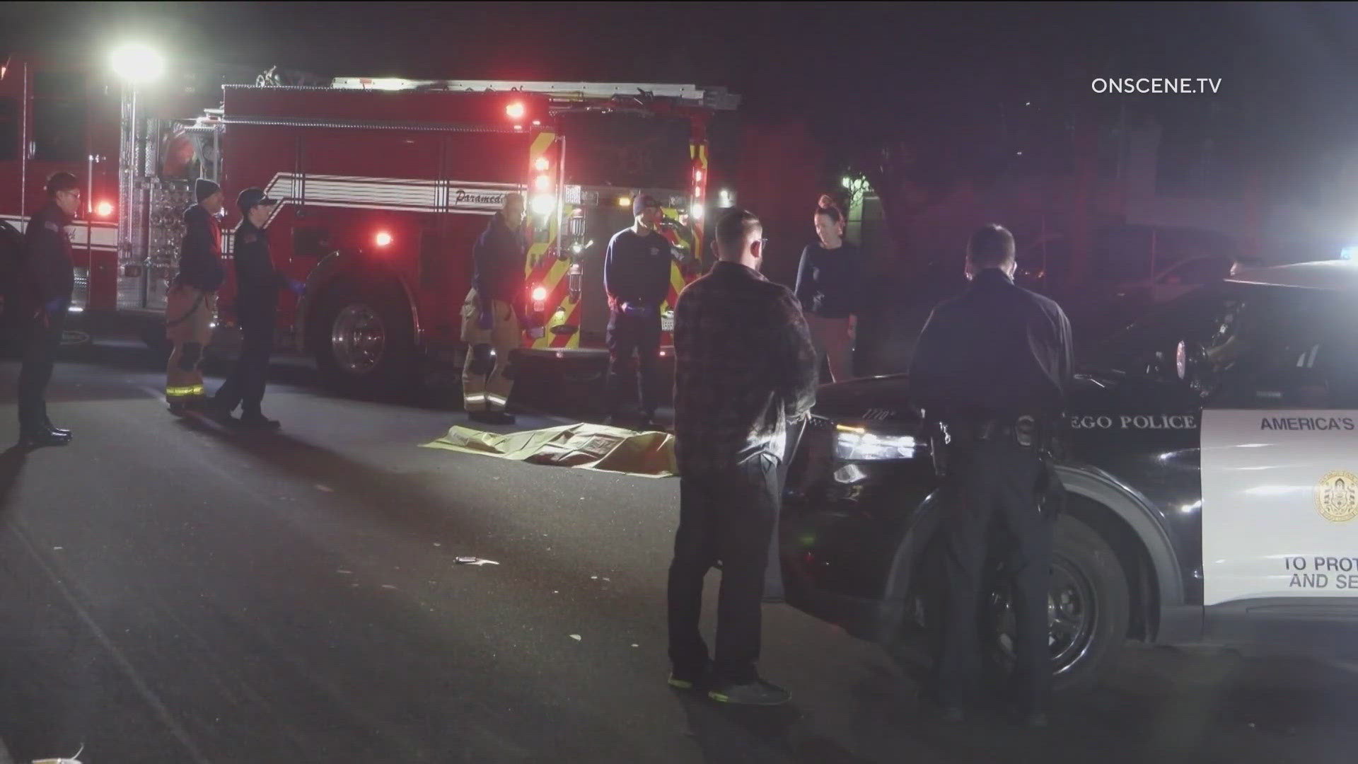 The collision happened around 5 a.m. at Nimitz Boulevard and West Point Loma Boulevard.