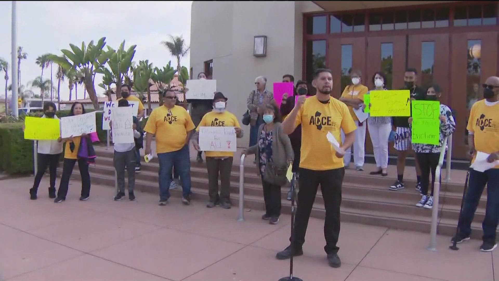 Chula Vista City Council decided to hold off on its decision on an ordinance which would give renters more protections in the case of "no-fault" evictions.