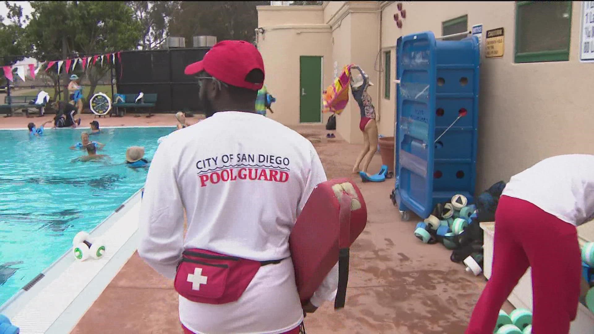 The City of San Diego says it will have to cut back more hours and classes at its 14 pools if they do not hire more lifeguards soon. One YMCA pool needs 20 guards.
