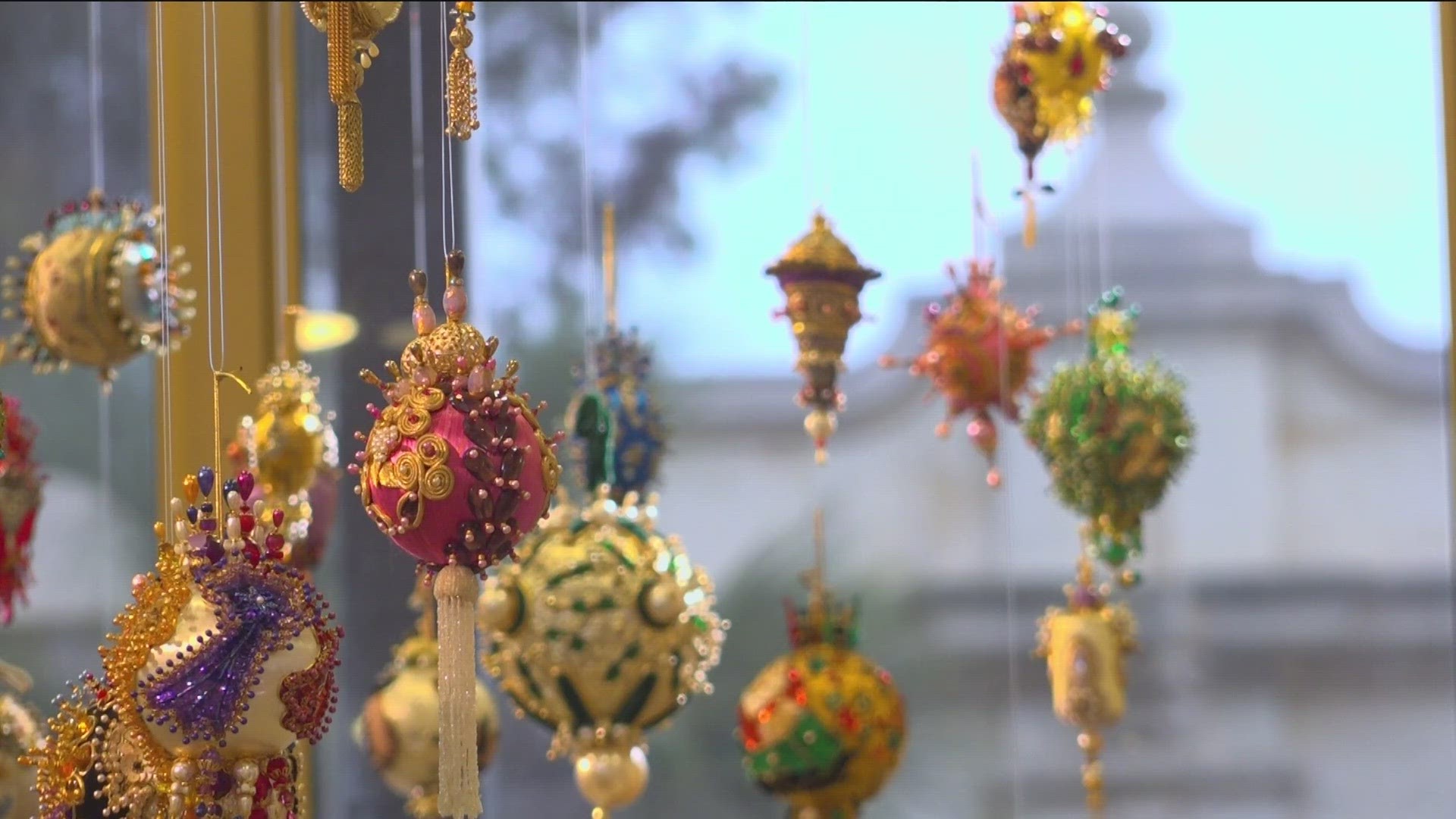 The Timken Museum of Art in San Diego's Balboa Park showcases 900 intricate ornaments until December 31.