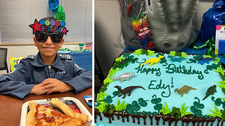 San Diego Sheriffs help 10-year-old celebrate birthday after losing family home to fire