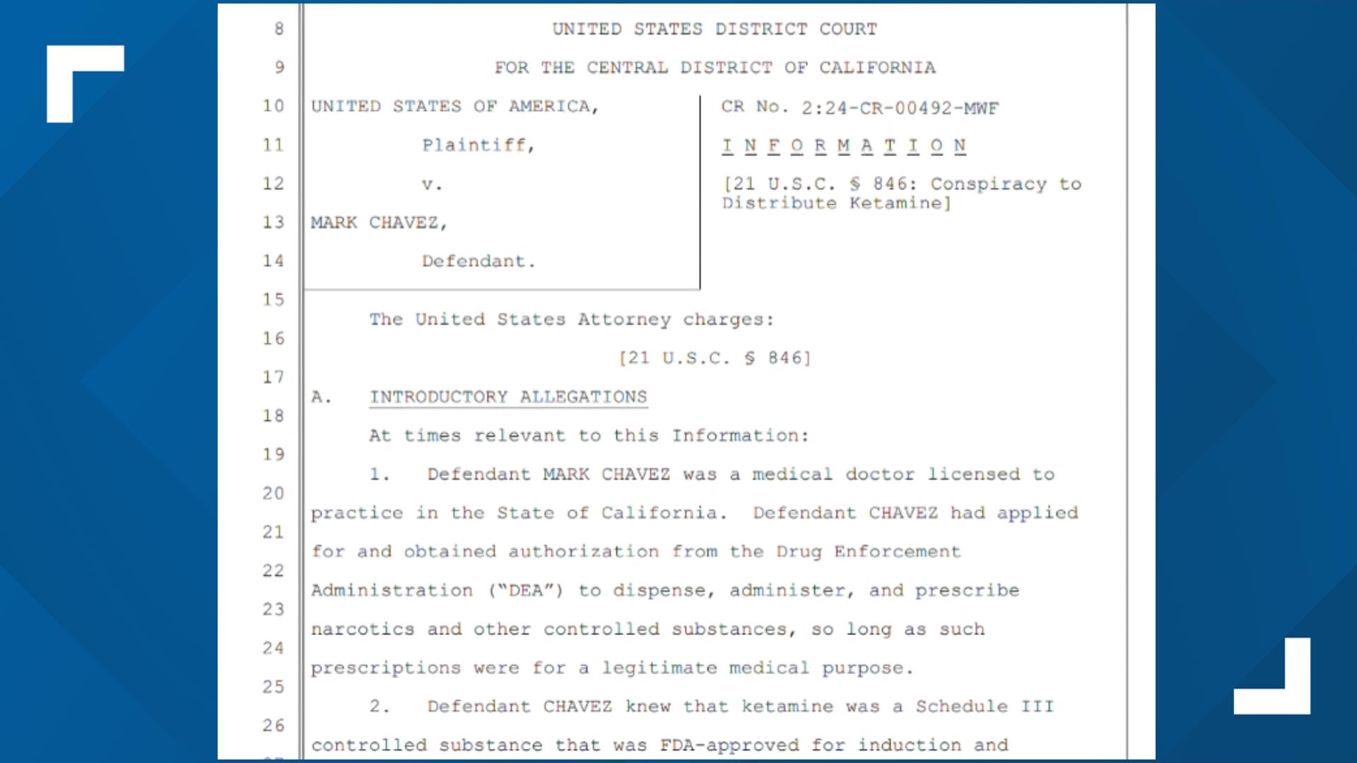 Perry's death uncovered an underground network responsible for distributing large amounts of ketamine that included San Diego Dr. Mark Chavez.