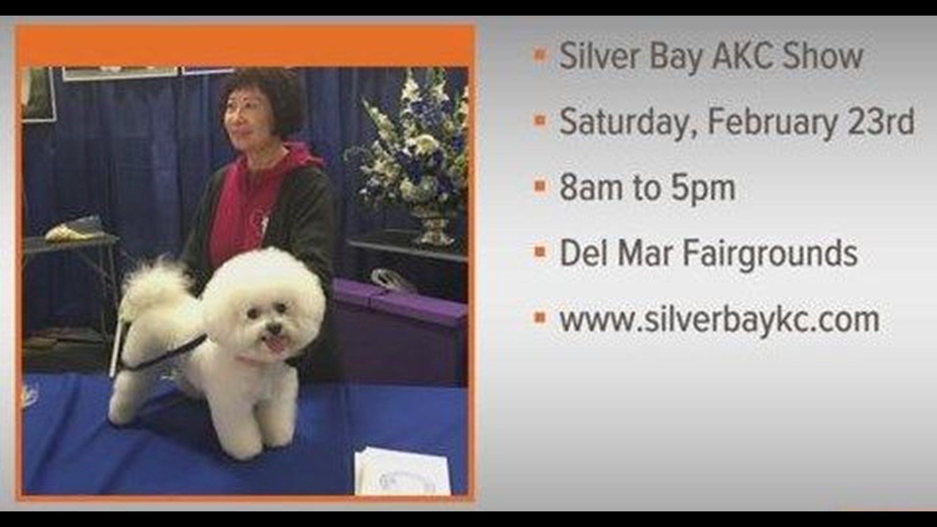 Silver Bay Kennel Club Dog Show this Saturday in Del Mar