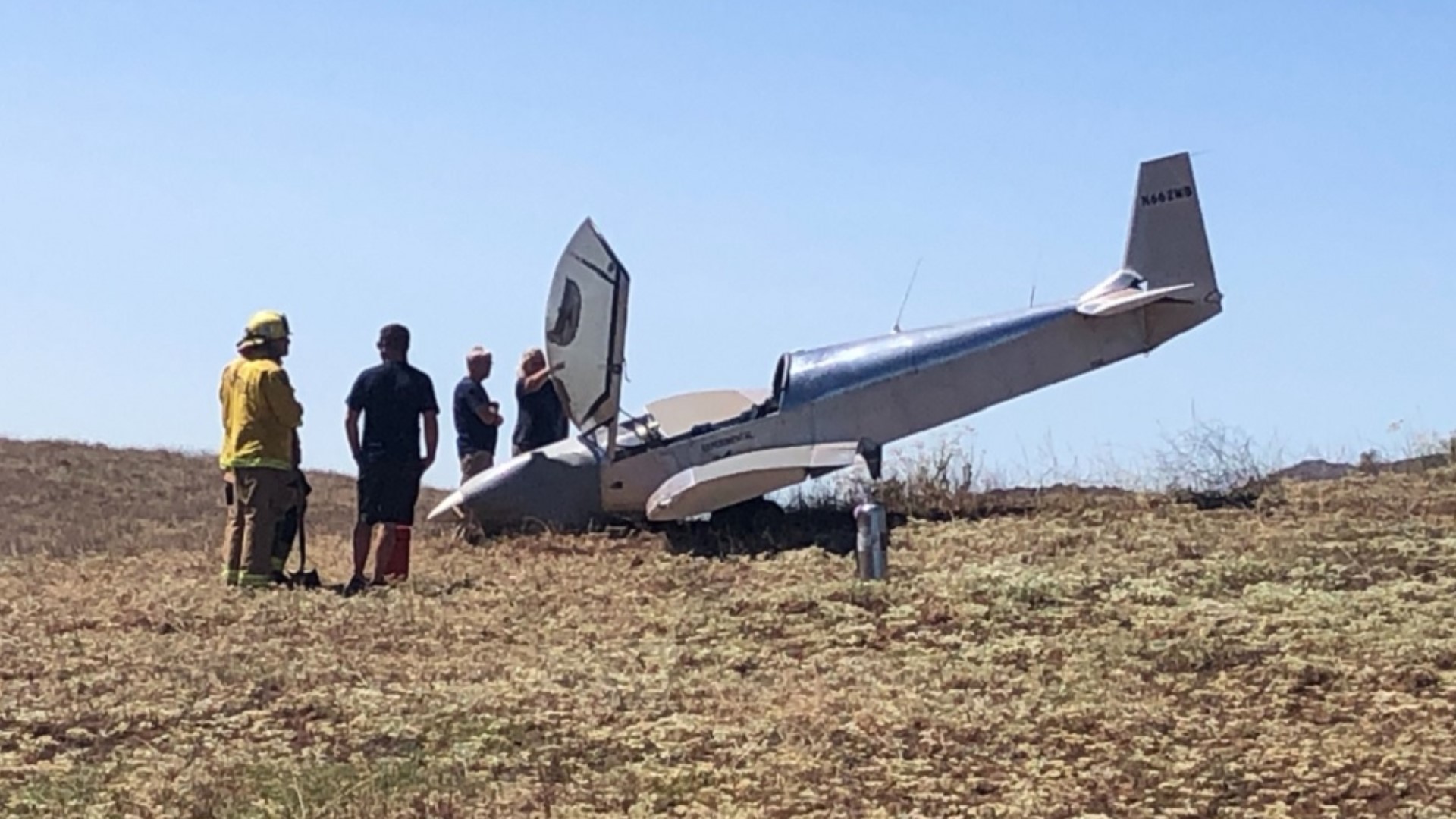 Small plane crashes on hillside near Jamul Casino