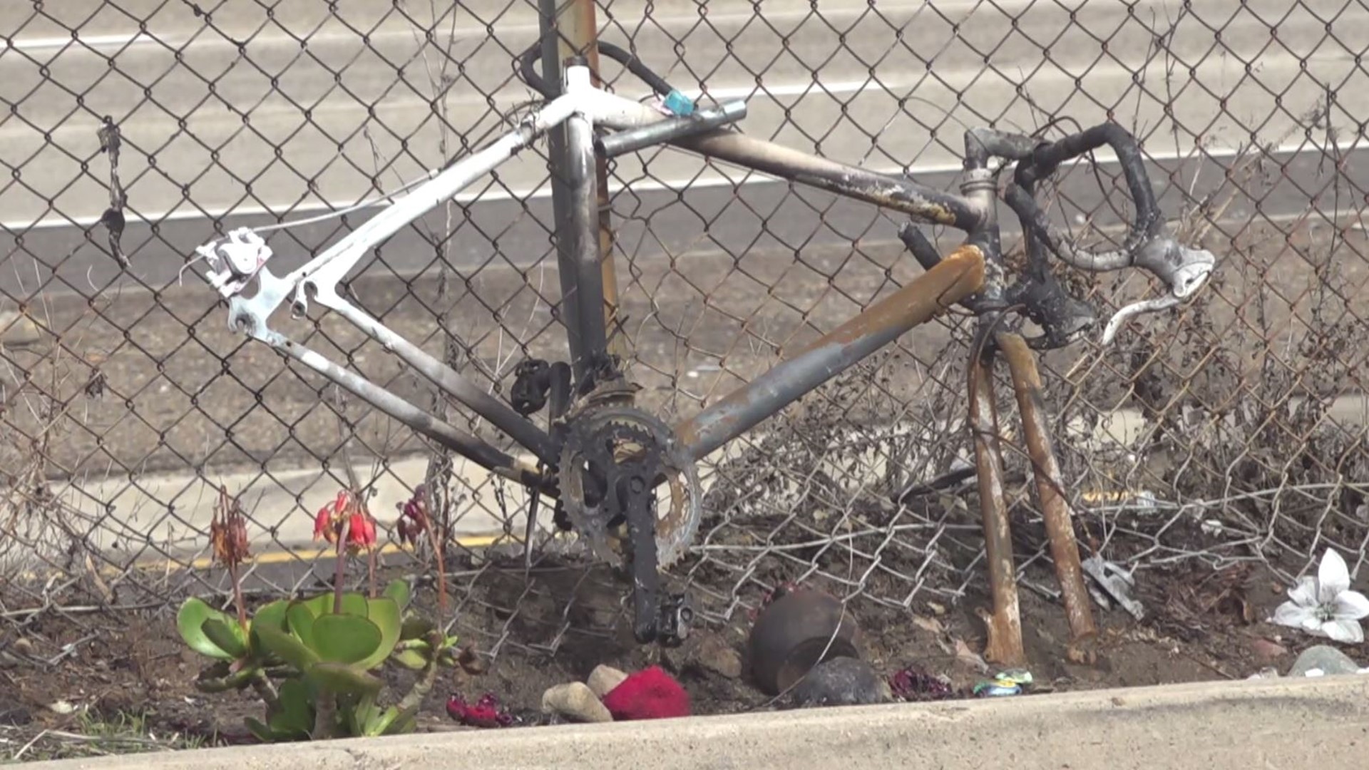 The person believed to be responsible for setting a bicyclist tribute on fire is set to be arraigned in court Monday.