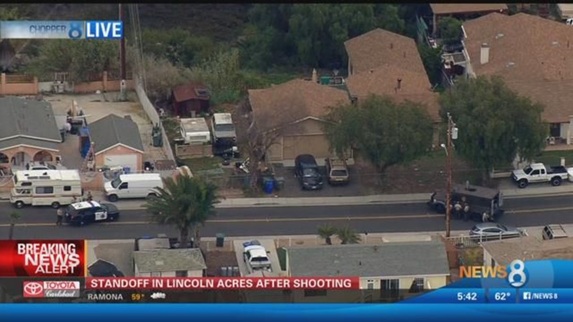 Suspect taken into custody in Lincoln Acres after standoff following ...