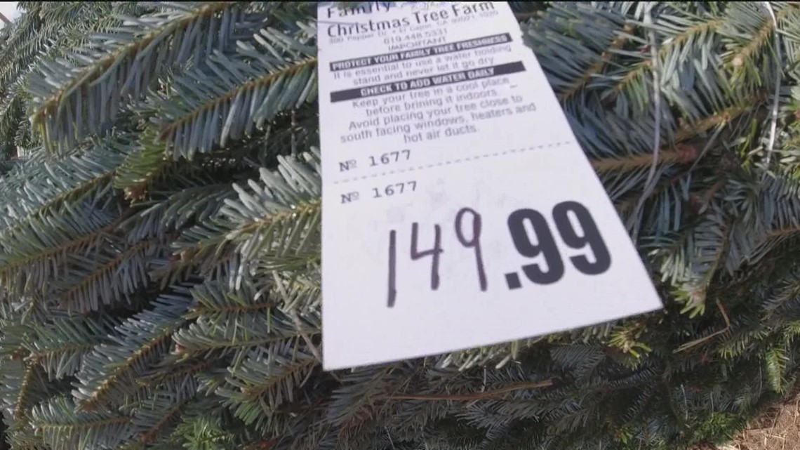 Christmas trees prices are up across the country and in San Diego