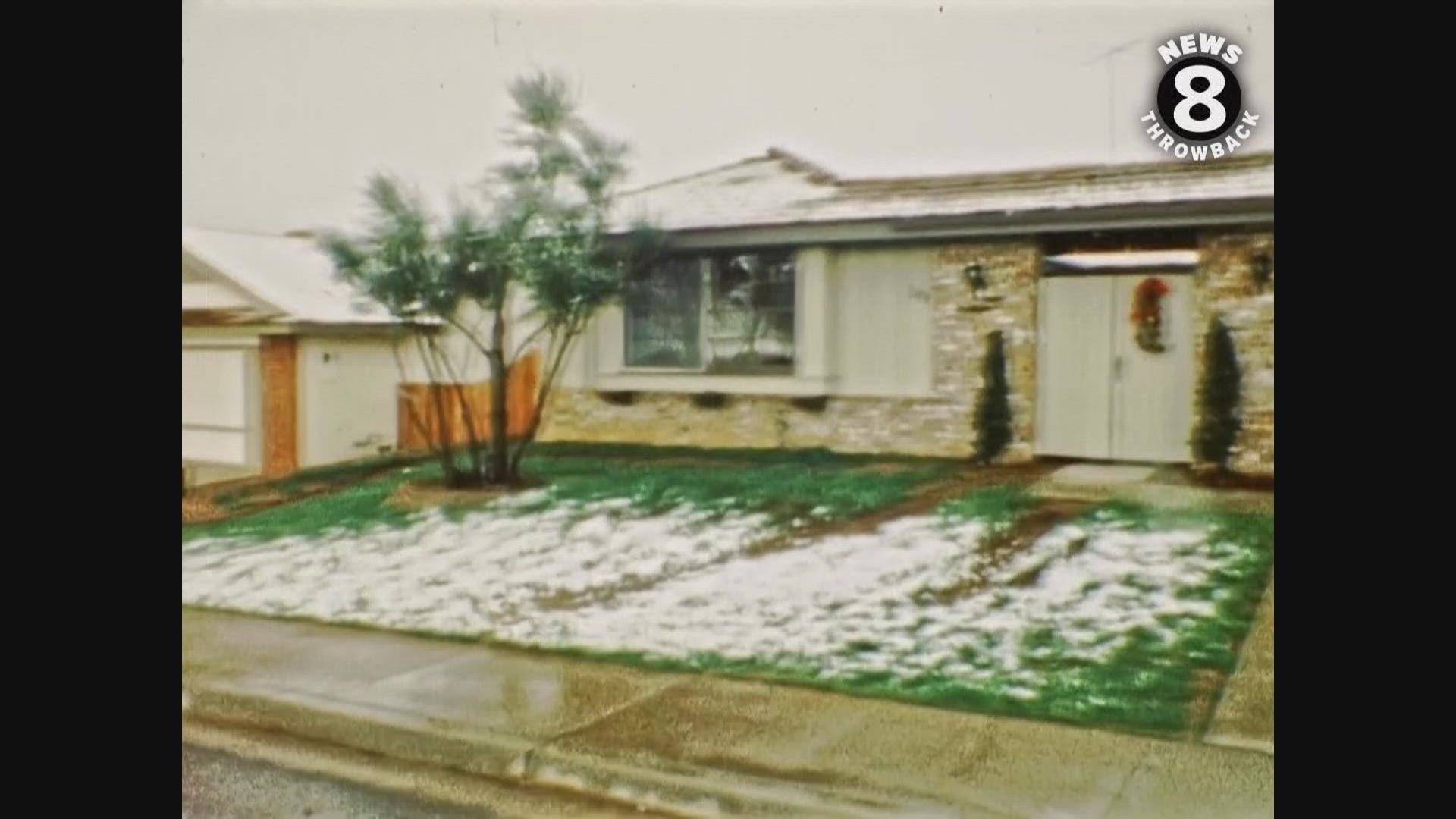 Snow falling in San Diego in 1967