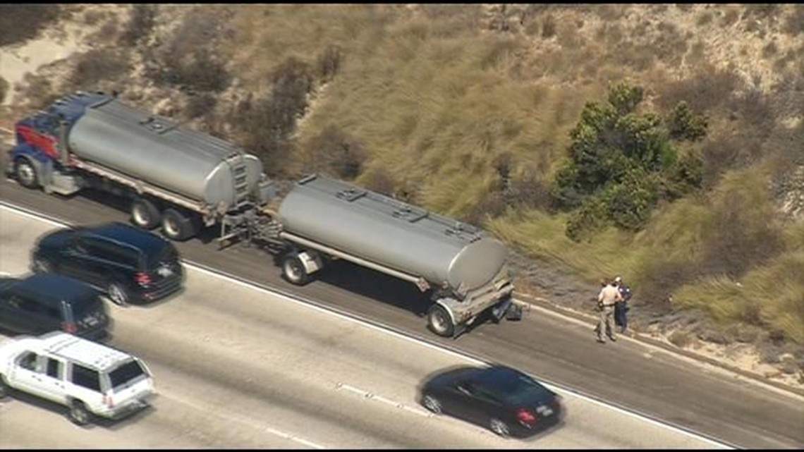 Fuel truck accident on I5 in North County