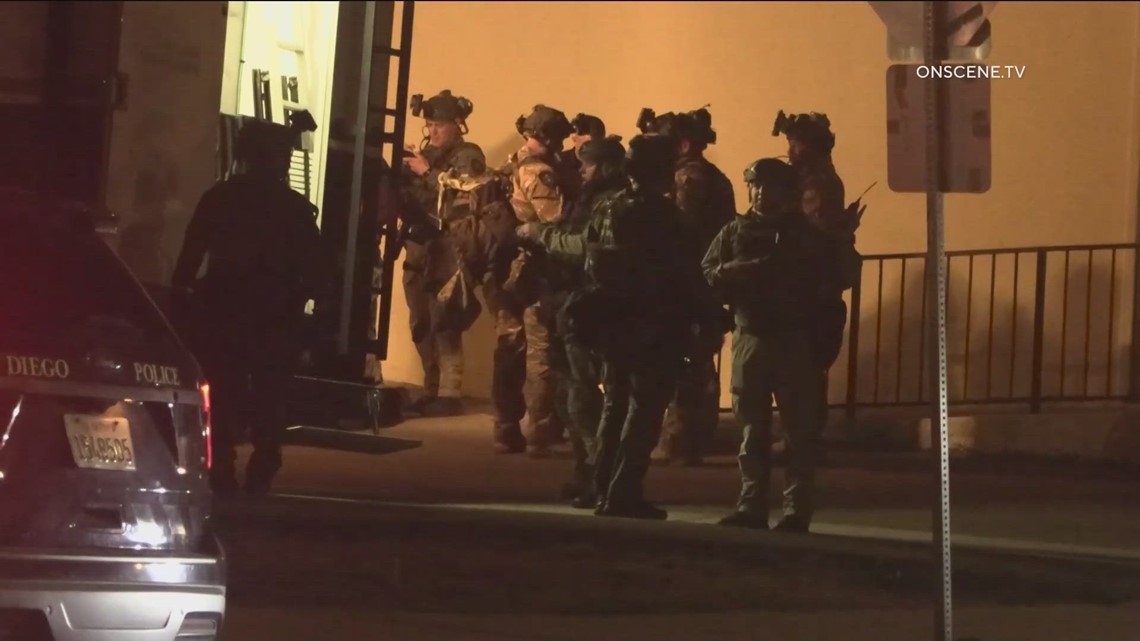 Swat Standoff After A Domestic Violence Call In Clairemont 