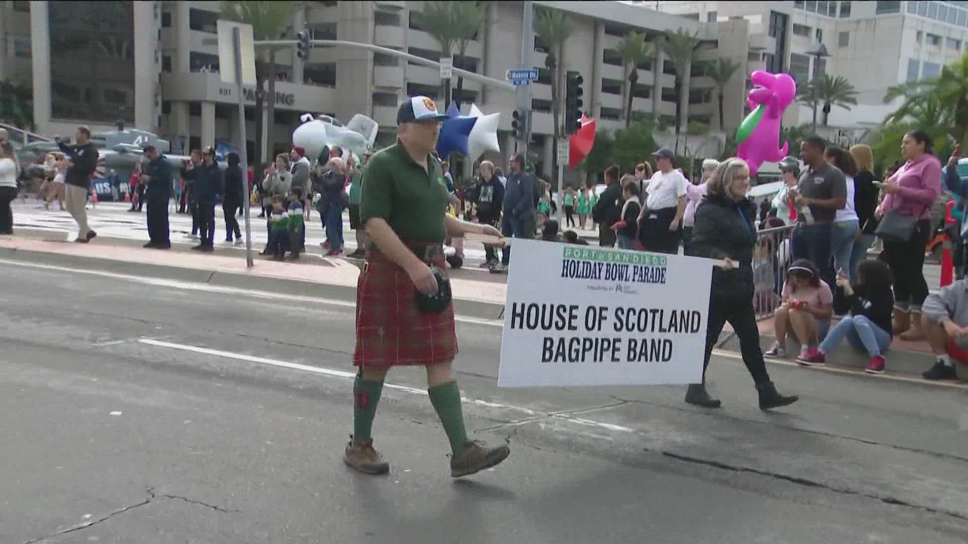 The Port of San Diego Holiday Bowl Parade presented by Kaiser Permanente was live-streamed on CBS8+ in its entirety.