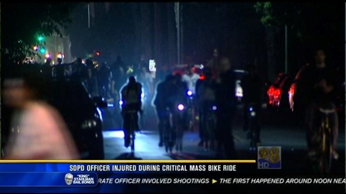 SDPD Officer Injured During Critical Mass Bike Ride | Cbs8.com