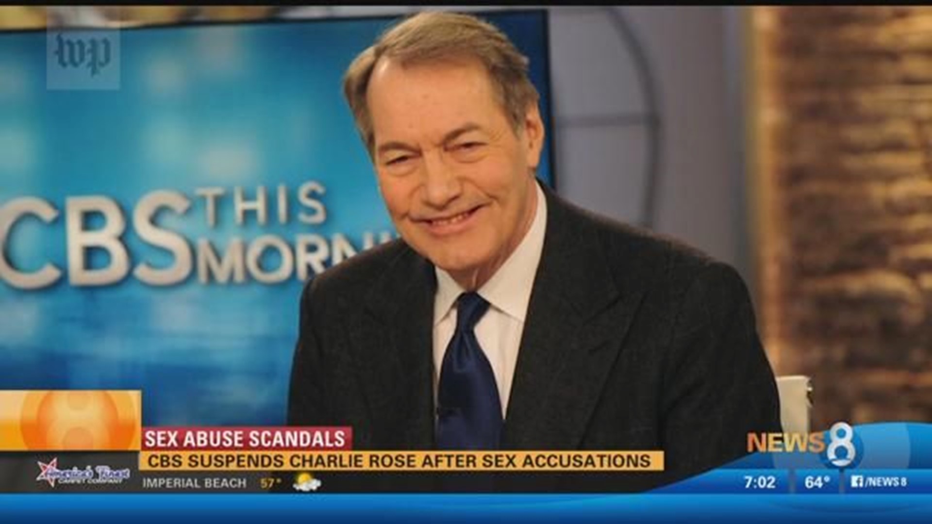 Sex Abuse Scandals: CBS suspends Charlie Rose