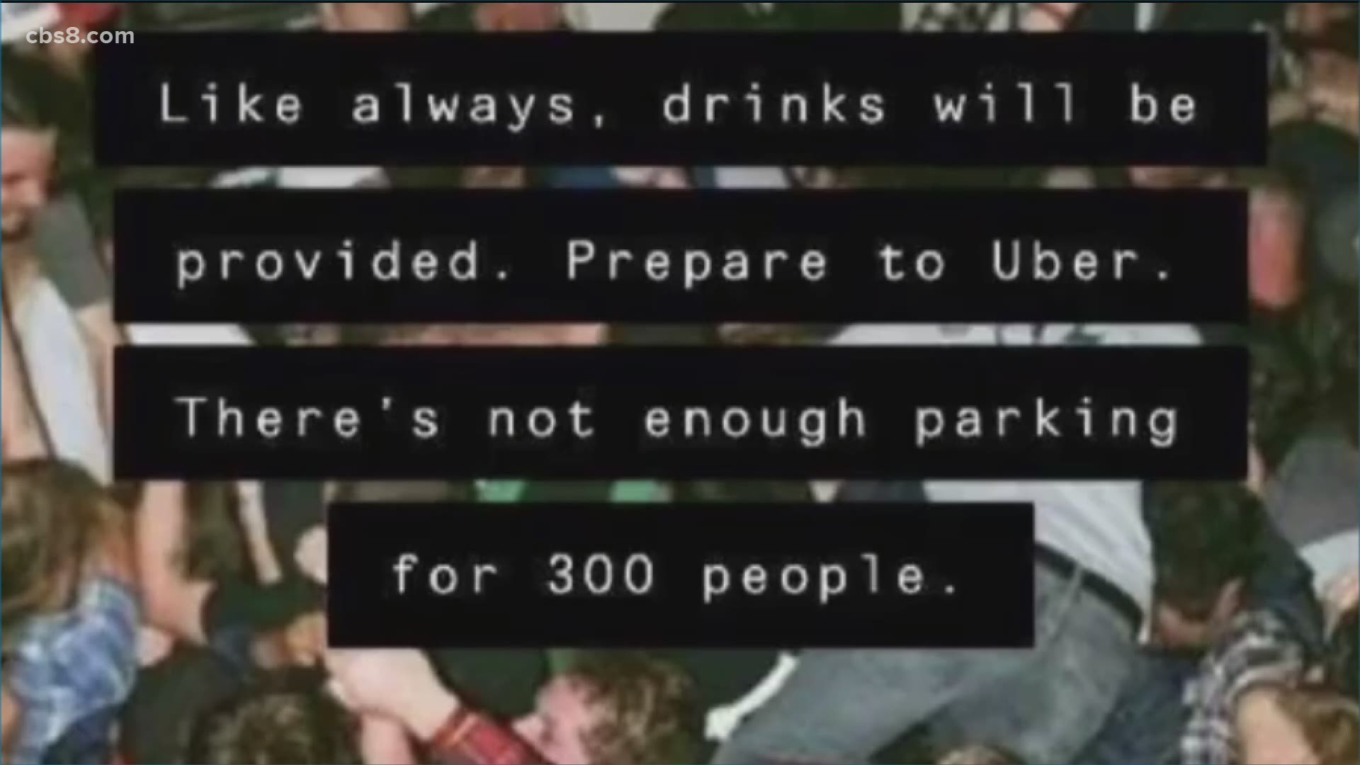 A private Twitter account posted a Halloween party flyer this week - only approved followers will know where the party will be.