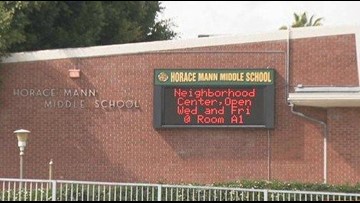360px x 203px - Middle School teacher placed on leave after allegedly ...