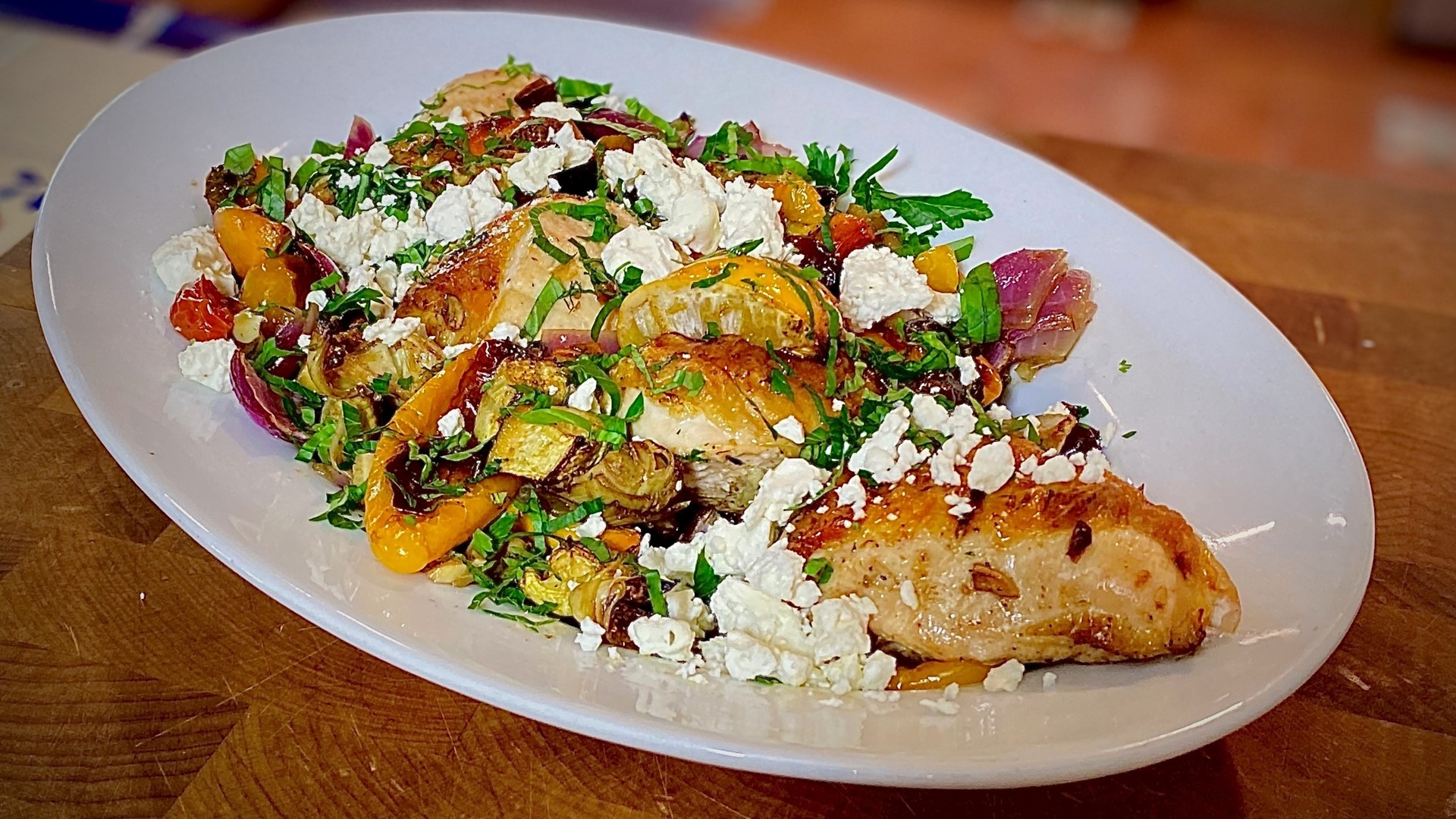 One Pan Greek Chicken Cooking With Styles Cbs8