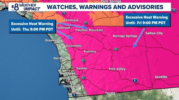Excessive heat wave, high temperatures in San Diego, California | cbs8.com