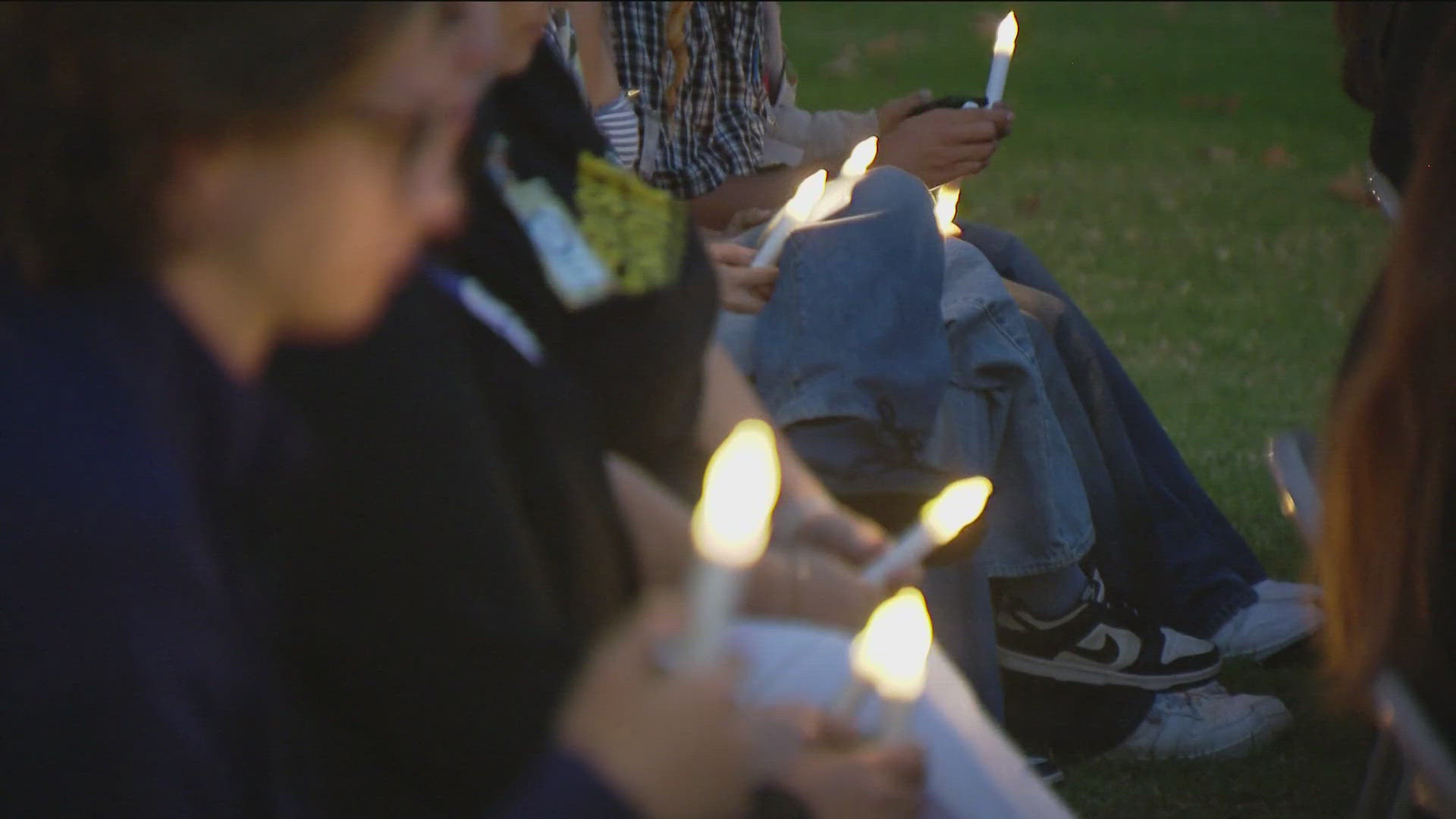 A candlelight vigil was held Wednesday in Chula Vista to honor people impacted by domestic violence.