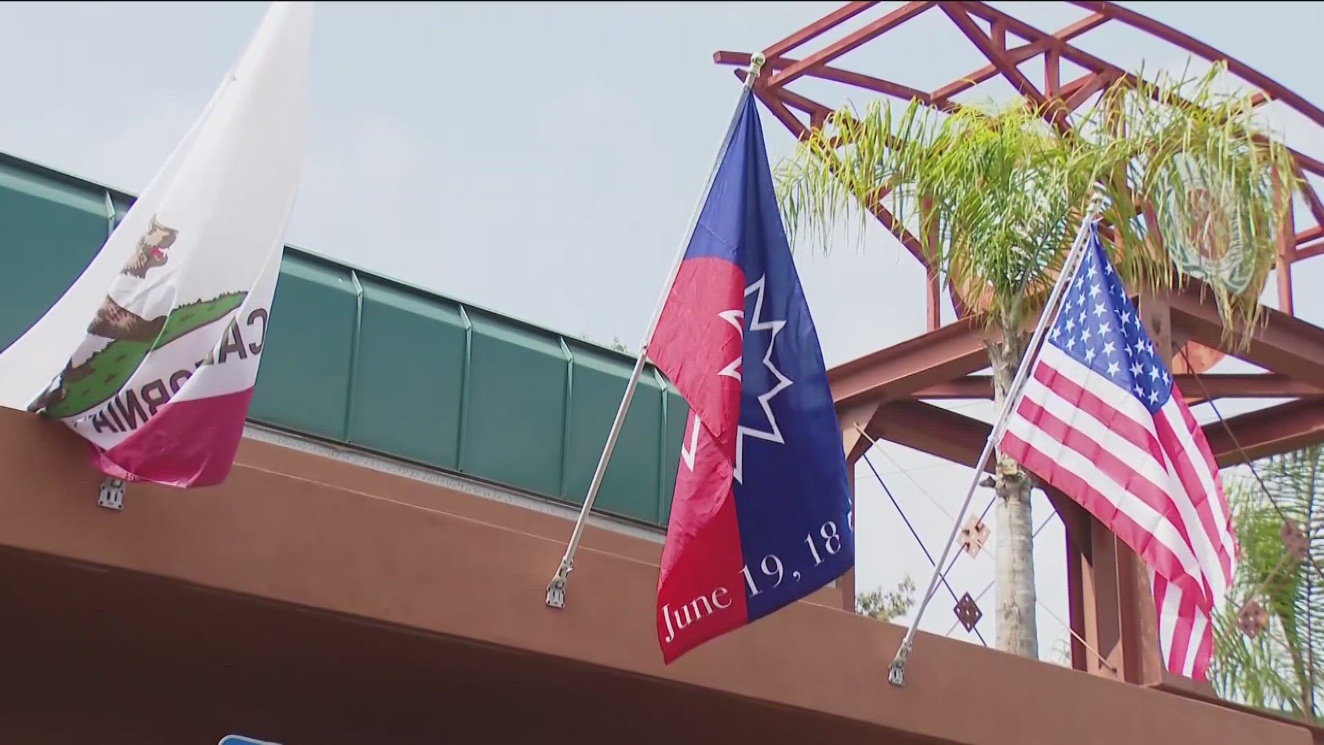The event marked the first time a Juneteenth flag raising ceremony was held in the area.