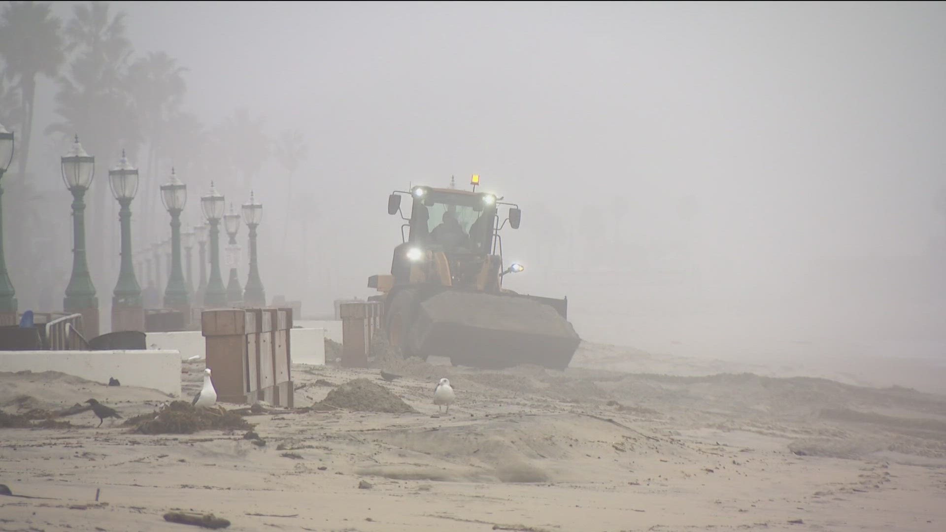 A flood watch and high surf advisory has been issued for San Diego.