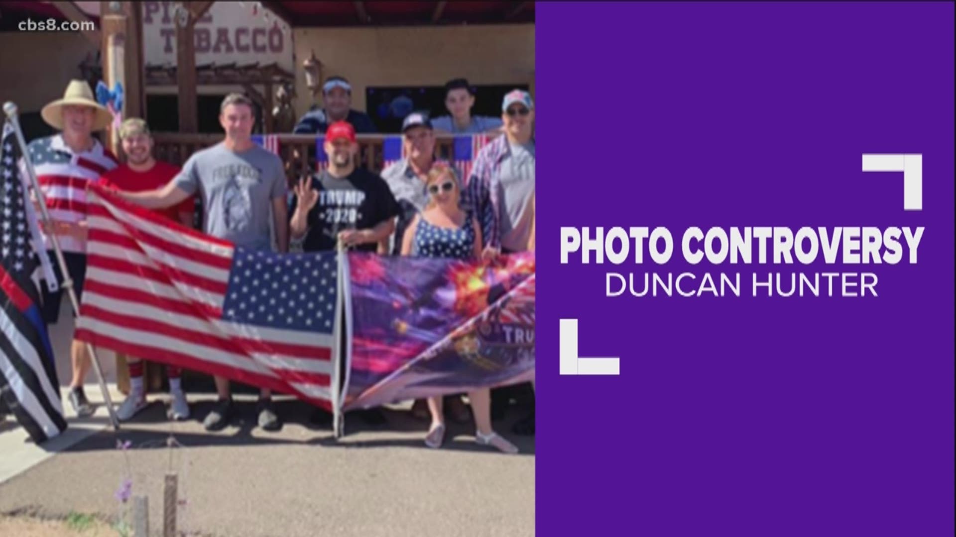 The photo, which was taken at a Fourth of July parade in Alpine was posted to Hunter’s Facebook page that same day along with a series of others.