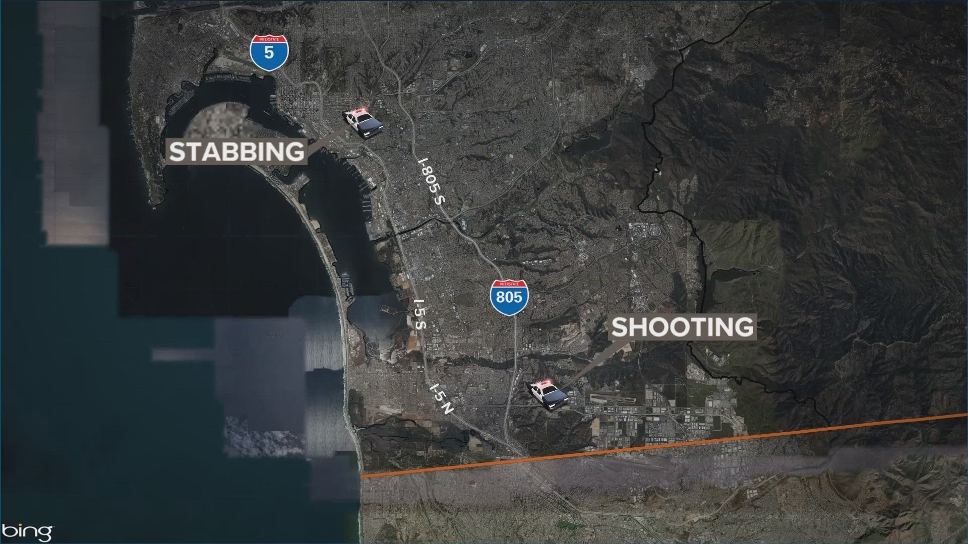 San Diego police are investigating a deadly stabbing and a deadly shooting that happened about 90 minutes apart in different locations.