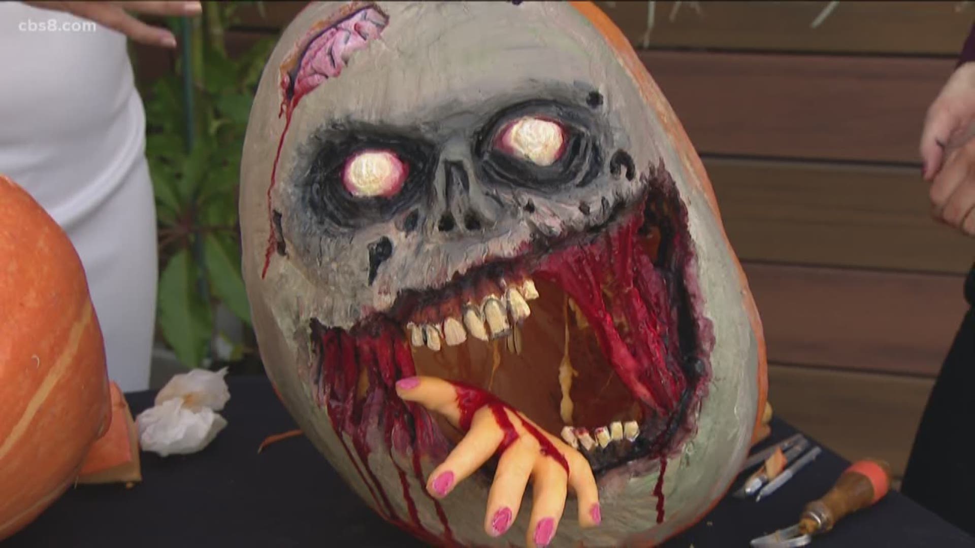 Monique Hawk & Michael Bagnas gives tips on how to carve your pumpkins this Halloween