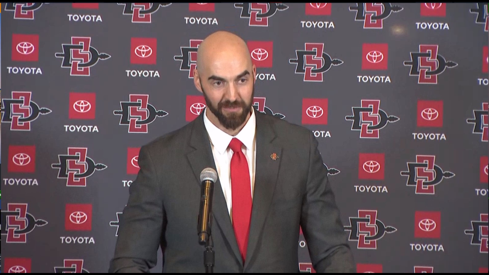 SDSU Aztec new coach takes over from Brady Hoke who announced his retirement.  Lewis was most recently the  Colorado offensive coordinator.