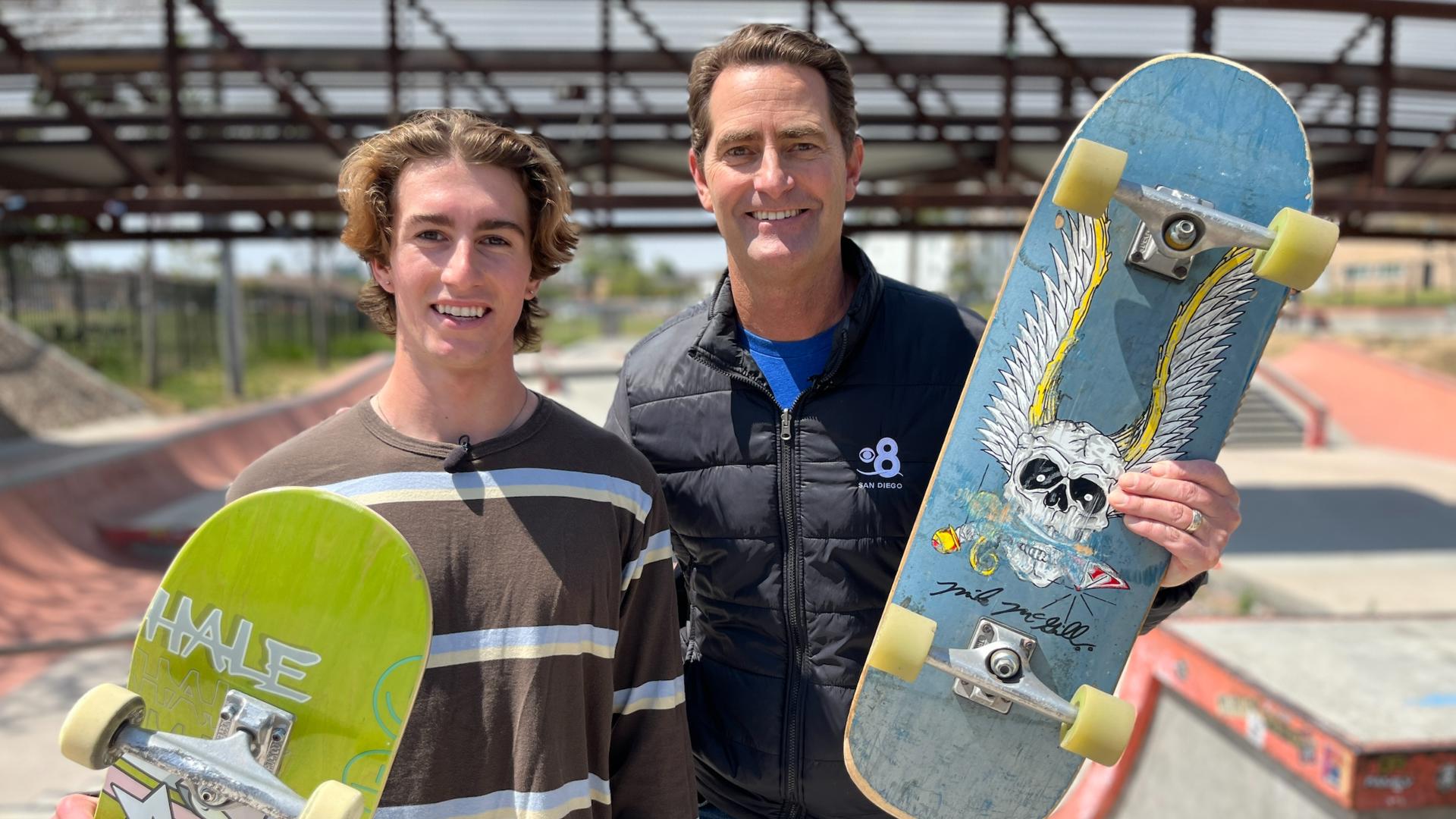 19-year old Tate Carew is sponsored by childhood idol Tony Hawk's Birdhouse Skateboards.