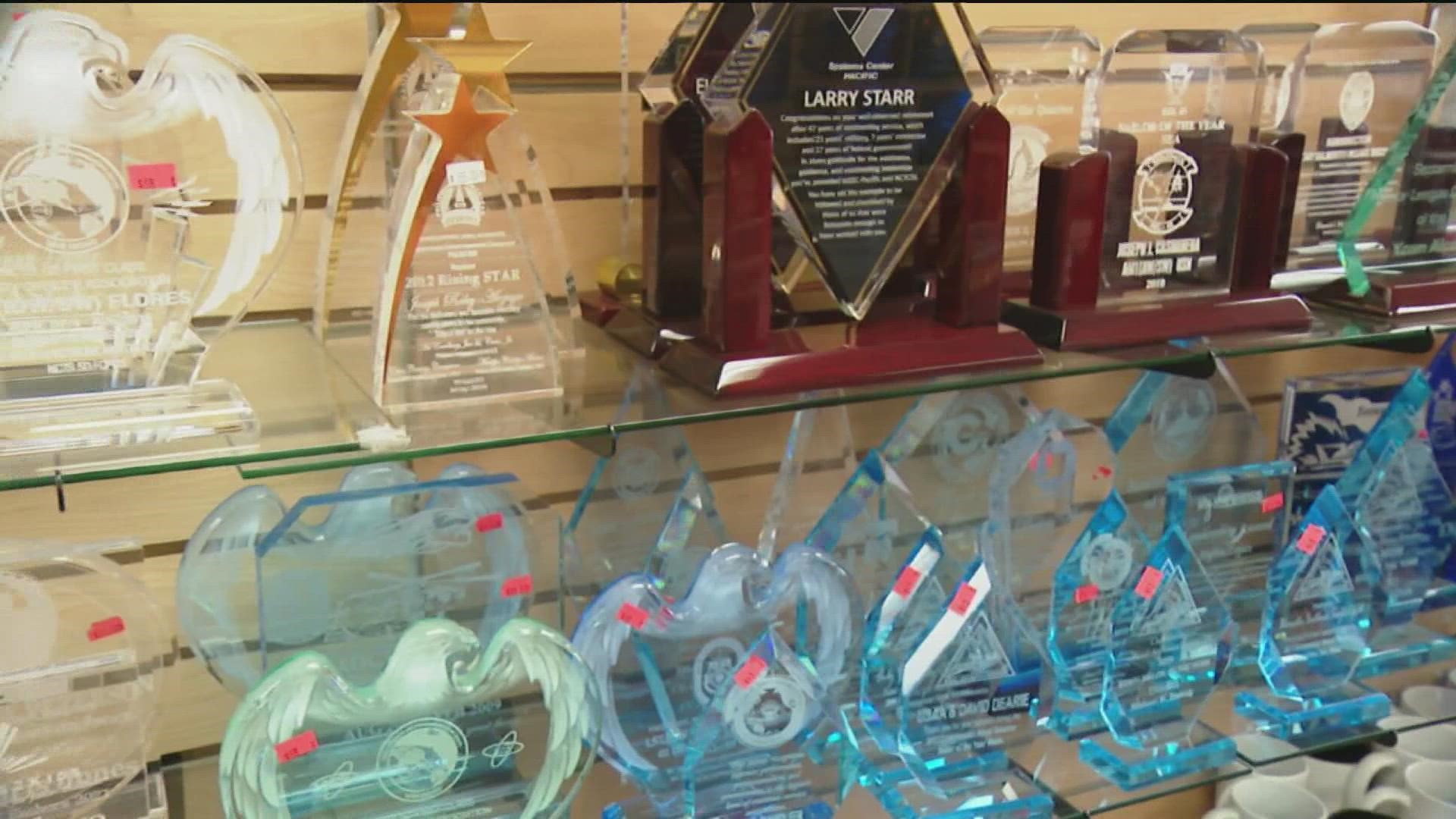 Award Master Inc. is a small, family-owned business near Naval Base San Diego that specializes in plaques and trophies.