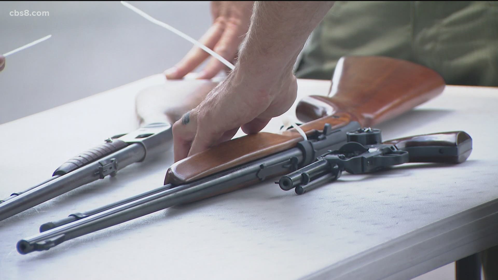 Participants in the buyback program decided to turn in their guns for a variety of reasons, and the sheriff’s department said they take them with no questions asked.